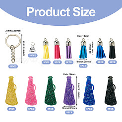 DIY Loud-speaker Shape Acrylic Pendant Keychain Making Kit&nbsp;DIY-TA0009-15