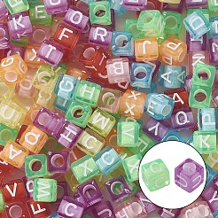 DIY 6mm Cube Bead Stretch Bracelet Kits for Children's Day&nbsp;DIY-YW0001-82