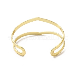 Rack Plating Brass Cuff Bangles&nbsp;BJEW-A137-04G
