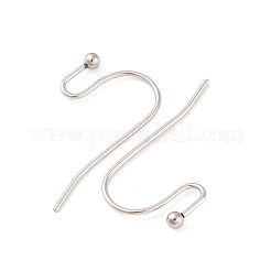 Tarnish Resistant 316 Surgical Stainless Steel Earring Hooks&nbsp;STAS-I045-03