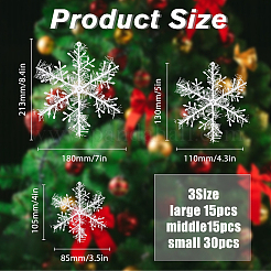 20 Bag 3 Style Christmas Plastic Pendant Decoration&nbsp;AJEW-FH0003-78