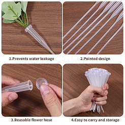50Pcs PP Plastic Flower Water Tubes&nbsp;AJEW-GL0002-97C