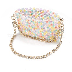 Transparent Acrylic Bead in Bead Woven Bags&nbsp;AJEW-BA00091