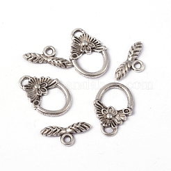 Tibetan Style Toggle Clasps&nbsp;X-A0122Y