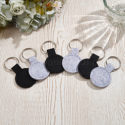 30Pcs 2 Colors Polyester Keychains&nbsp;KEYC-SP0001-61