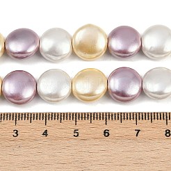 Electroplated Shell Pearl Beads Strands&nbsp;BSHE-H113-02A