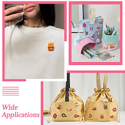 12Pcs 12 Styles Bread Themed Resin Pins&nbsp;JEWB-CJ0003-09