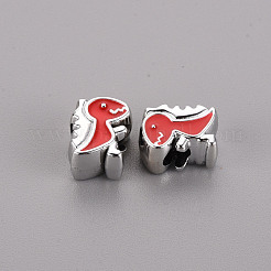 UV Plating Acrylic European Beads&nbsp;OACR-R253-06P