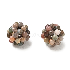 Natural Alashan Agate Woven Beads&nbsp;GG-CBA2E9C-C04-02