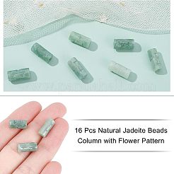 16Pcs Natural Jadeite Beads&nbsp;G-NB0003-40