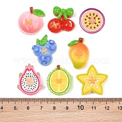 Opaque Resin Imitation Fruit Button Cabochons&nbsp;RE-CBA0A66-01