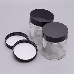 Round Glass Storage Containers&nbsp;GLAA-WH0025-37