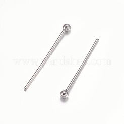 Tarnish Resistant 304 Stainless Steel Ball Head Pins&nbsp;STAS-O105-04-0.6x18mm