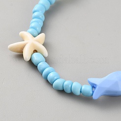 Glass Seed & Plastic Beaded Braceletss&nbsp;BJEW-WH0011-86