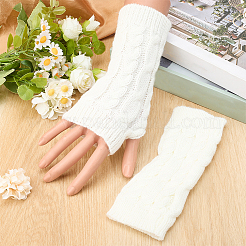 1 Pair Nylon Warm Fingerless Gloves&nbsp;AJEW-CY0002-22B