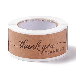 Rectangle Thank You Theme Paper Stickers&nbsp;DIY-B041-33A
