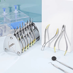 304 Stainless Steel Dental Orthodontic Pliers Holder&nbsp;AJEW-WH0505-64P