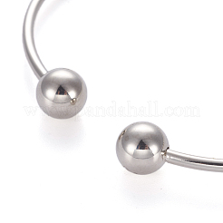 Tarnish Resistant 201 Stainless Steel Cuff Bangles&nbsp;BJEW-E364-BP14