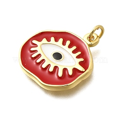 Brass Enamel Pendants&nbsp;KK-D339-19G