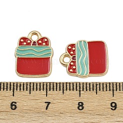 Christmas Themes Alloy Enamel Pendants&nbsp;ENAM-Z023-01G-04
