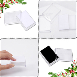10Pcs 2 Colors Rectangle Transparent Plastic Loose Diamond Gemstone Storage Boxes&nbsp;CON-WH0095-46