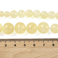 Natural Golden Silk Jade Graduated Beads Strands&nbsp;G-F830-A02-01
