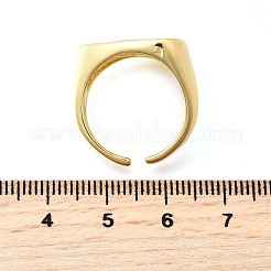 Ocean Styles Brass Cuff Rings for Women&nbsp;RJEW-F184-18G