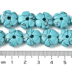 Dyed Synthetic Turquoise Beads Strands&nbsp;G-H023-B09-01