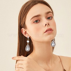 12Pcs 3 Style Brass Cubic Zirconia Stud Earring Findings&nbsp;KK-BBC0012-67