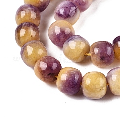 Dyed Natural White Jade Beads Strands&nbsp;G-T138-D13