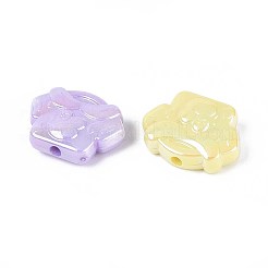 UV Plating Opaque Acrylic Beads&nbsp;OACR-T028-76