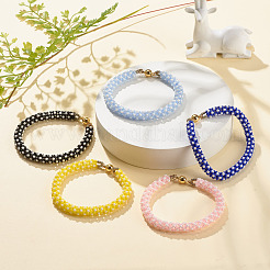 Glass Seed Crochet Beaded Bracelet&nbsp;BJEW-JB08083