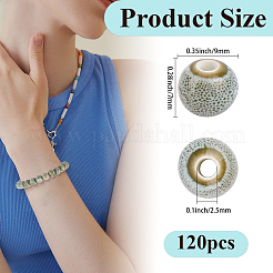 120Pcs Handmade Porcelain Beads&nbsp;PORC-PA0001-29A