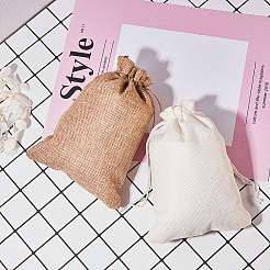 Burlap Packing Pouches Drawstring Bags&nbsp;ABAG-BC0001-08-18x13