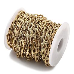 304 Stainless Steel Textured Curb Chains&nbsp;CHS-F025-03G