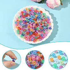 500Pcs UV Plating Acrylic Beads&nbsp;OACR-SP0001-85C