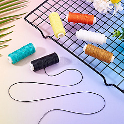 6 Rolls 6 Colors Flat Waxed Polyester Cords&nbsp;YC-TA0001-08C