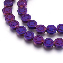 Autumn Theme Non-magnetic Synthetic Hematite Bead Strands&nbsp;G-I208-12-D