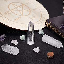 3Pcs 3 Style Point Tower Natural Quartz Crystal Home Display Decoration&nbsp;DJEW-BC0001-22A