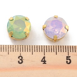 Flat Round Opal Sew On Rhinestones&nbsp;RGLA-G024-10A-G