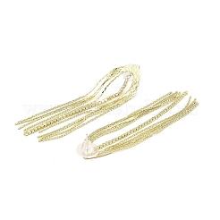 Cubic Zirconia Chains Tassel Earrings&nbsp;LS-EJEW-P236-04G
