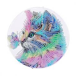 DIY Diamond Painting Hanging Woven Net/Web with Feather Pendant Kits&nbsp;DIY-I084-11