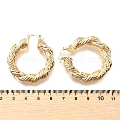 Brass Hoop Earrings for Women&nbsp;EJEW-F365-01G