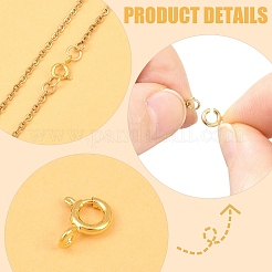 20Pcs 2 Styles Brass Spring Ring Clasps&nbsp;KK-YW0004-54