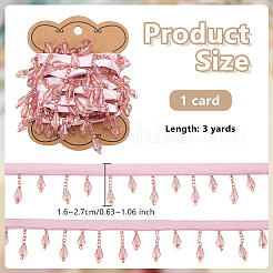 3 Yards Polyester Acrylic Beaded Trim&nbsp;OCOR-OC0001-88B
