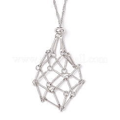 304 Stainless Steel Macrame Pouch Empty Stone Holder Necklace Making&nbsp;NJEW-JN05238-03