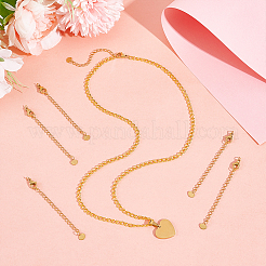 20Pcs 304 Stainless Steel Chain Extender&nbsp;STAS-UN0060-87G