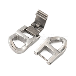 304 Stainless Steel Fold Over Clasps&nbsp;STAS-S185-14P-A
