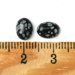 Synthetic Snowflake Obsidian Cabochons&nbsp;G-A094-01B-35
