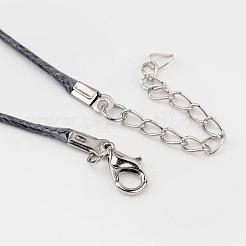 Korean Waxed Polyester Cord Necklace Making&nbsp;NJEW-JN01558-06